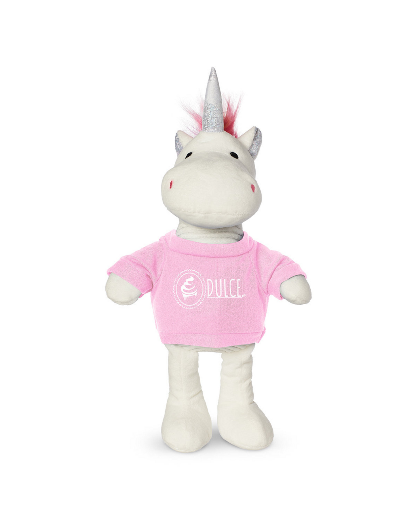 8.5" Plush Unicorn With T-Shirt