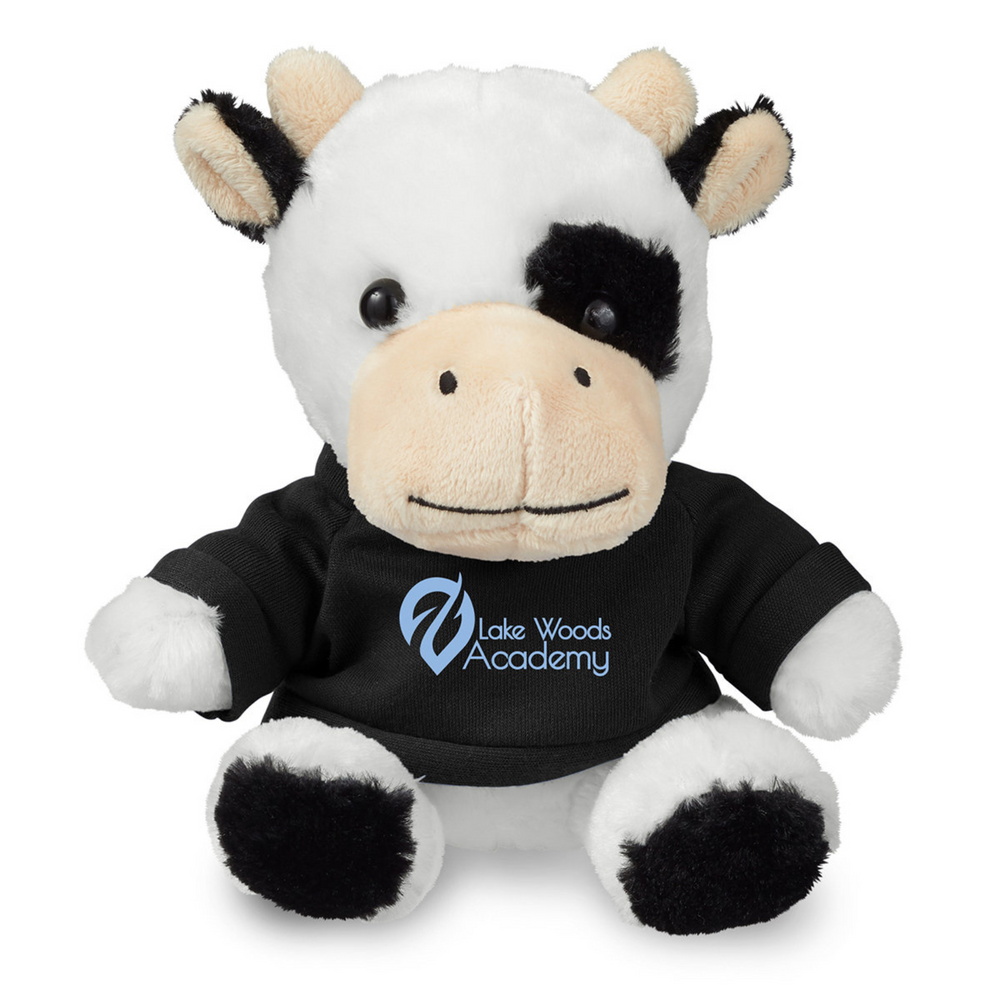 7" Plush Cow With T-Shirt