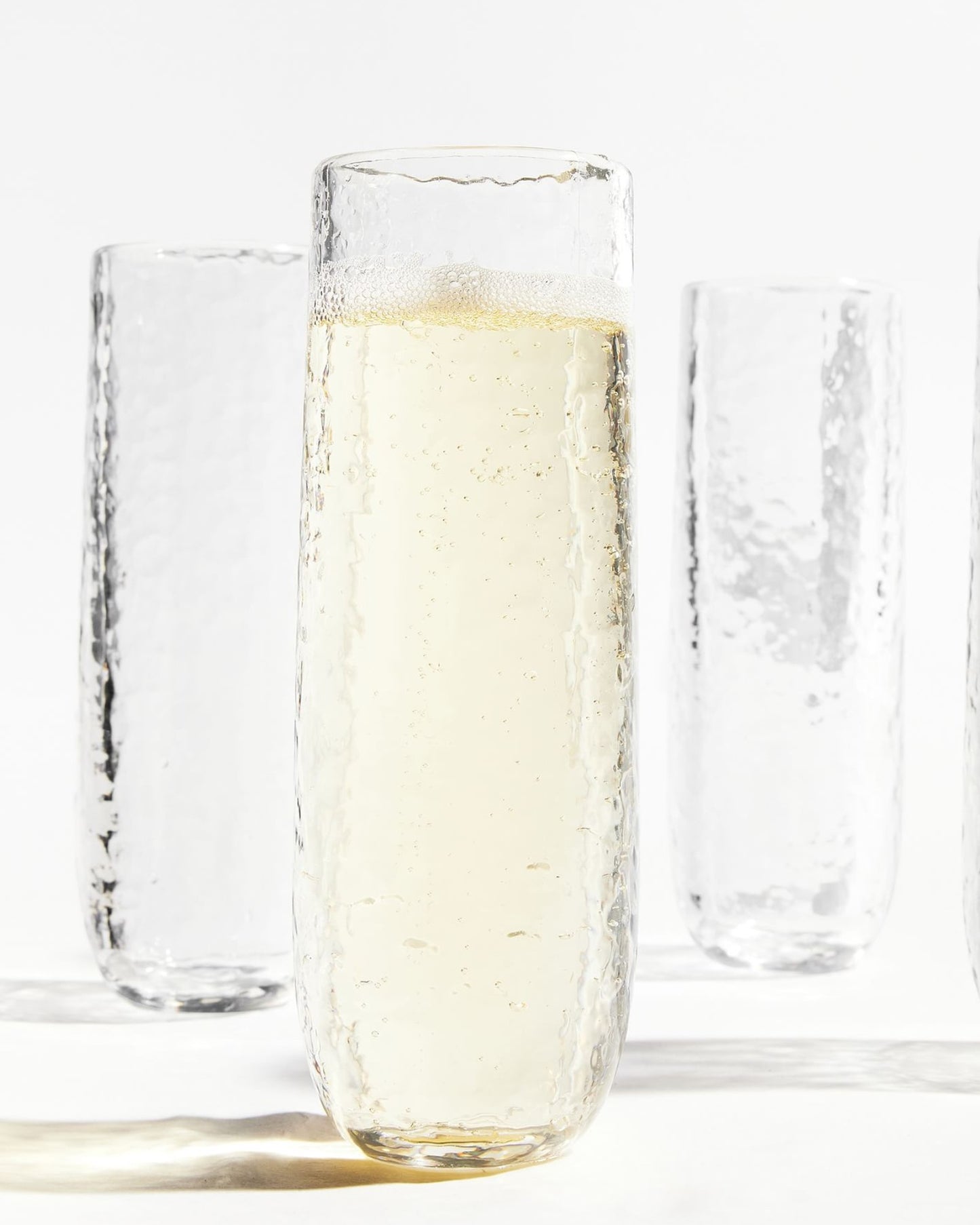 Hammered Champagne Flutes